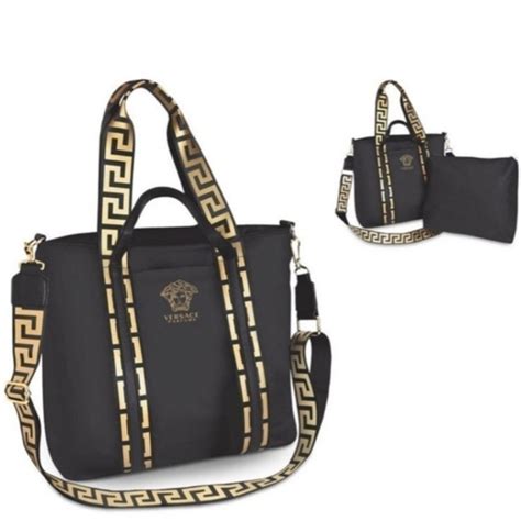 women's versace parfums bag|versace handbags with big zipper.